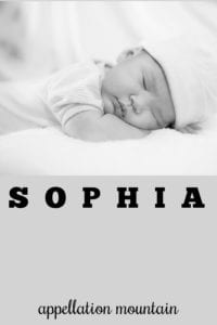 girl name Sophia