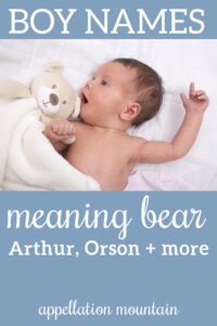 boy names meaning bear