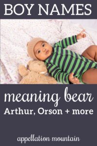 boy names meaning bear