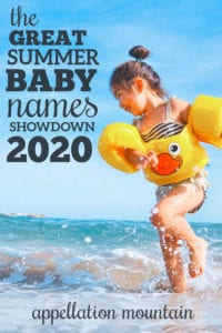 Summer Baby Names Showdown 2020 Winners