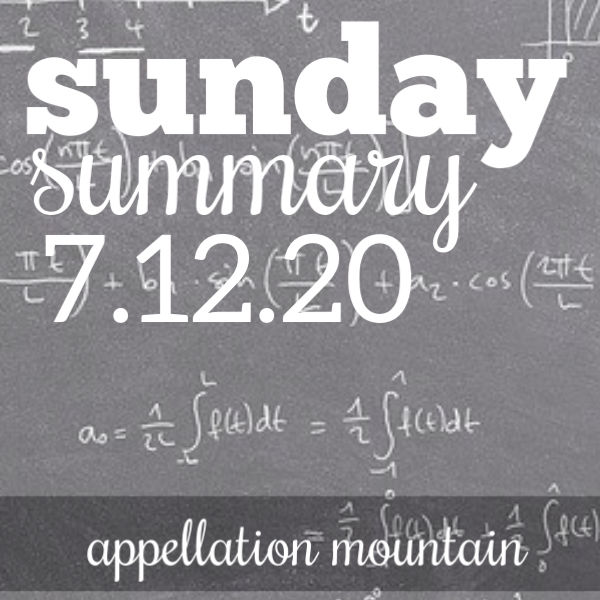 Sunday Summary: 7.12.20