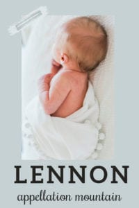 baby name Lennon