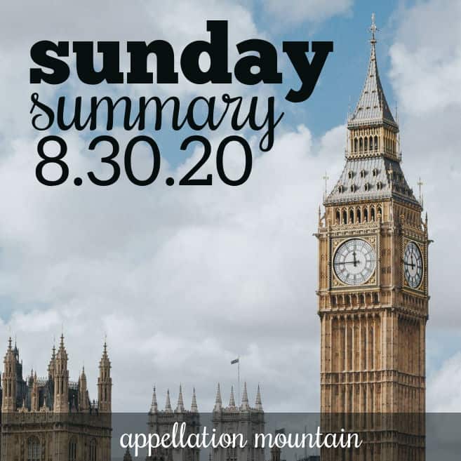Sunday Summary 8.30.20