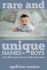 rarest boy names