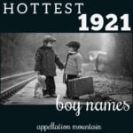 hottest 1921 boy names