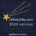 celebrity baby names 2020