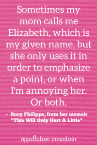 Elizabeth nicknames