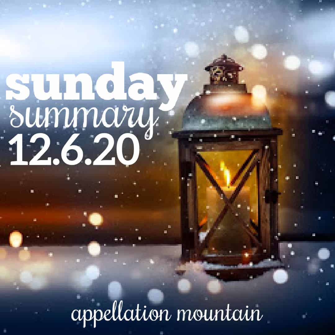 Sunday Summary: 12.6.20