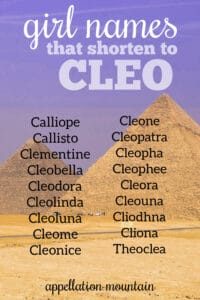 Cleo names
