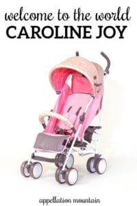Welcome Caroline Joy