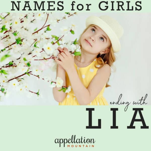 girl names ending with LIA