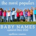 most popular baby names in the US