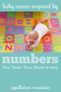 baby names inspired by numbers