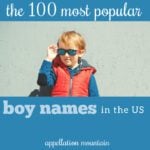 top 100 boy names