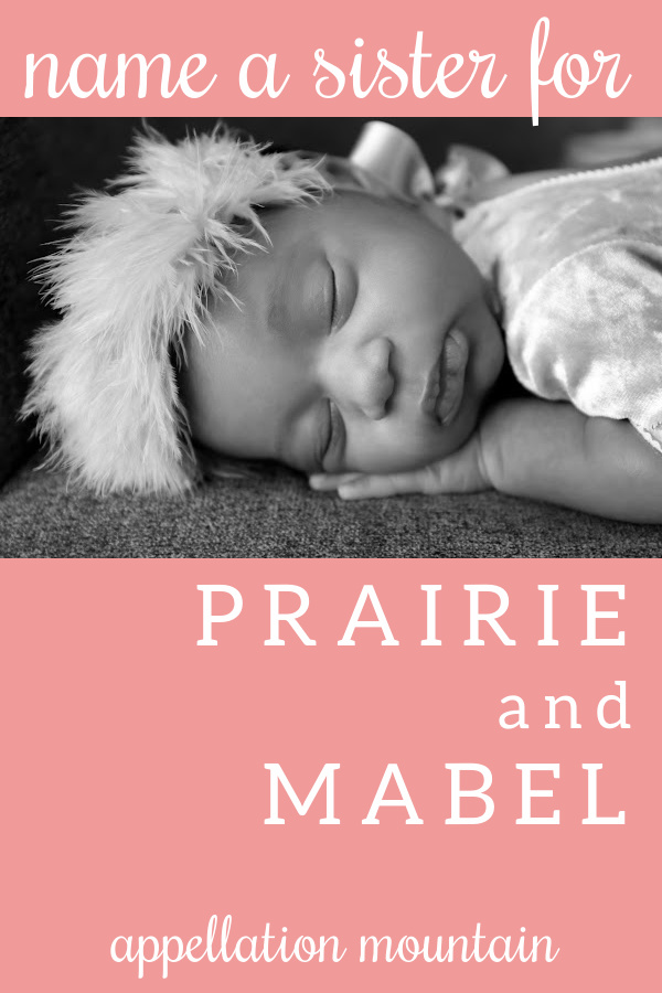Name Help: A Sister for Prairie and Mabel