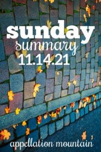Sunday Summary 11.14.21