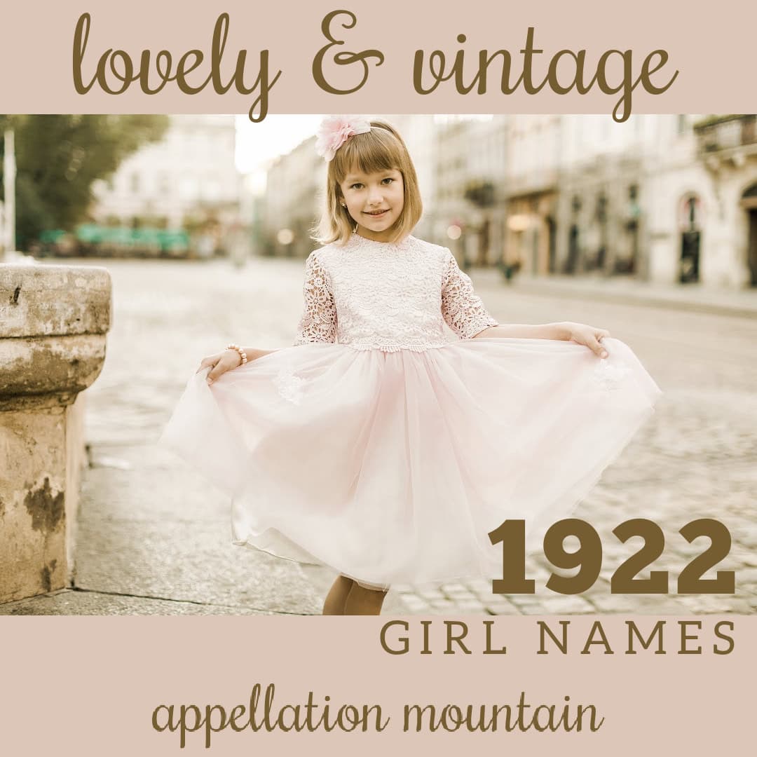 1922 girl names