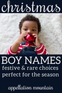 Christmas boy names
