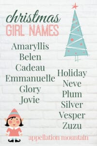 Christmas girl names