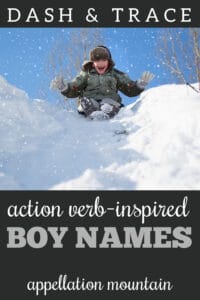 action verb baby names