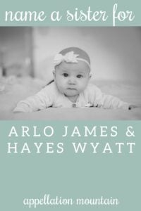 Name Help: A Sister for Arlo and Hayes