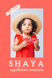 baby name Shaya