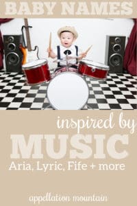 baby names inspired by music