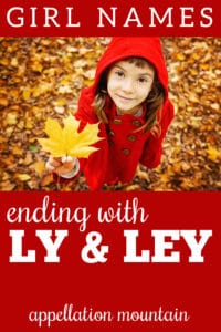 girl names ending with LEY