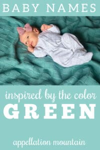 green baby names