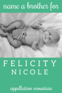Name Help: A Brother for Felicity Nicole