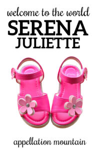 Welcome Serena Juliette
