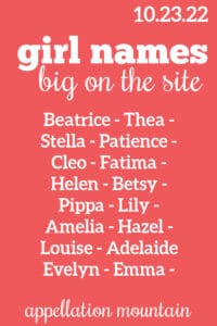 girl names 10.23.22