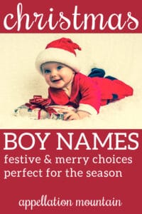 Christmas boy names