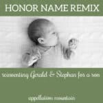 Name Help: Reinventing Gerald and Stephan