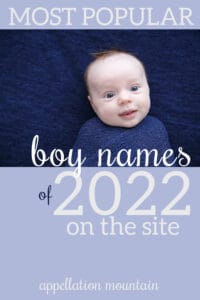 top boy names 2022