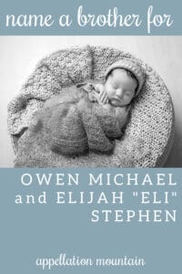 Name Help: A Brother for Owen + Eli