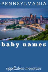 Pennsylvania baby names