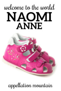 Welcome Naomi Anne