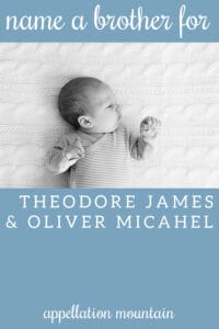 Name Help: A Brother for Theo and Oliver