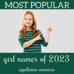 Top Girl Names 2023