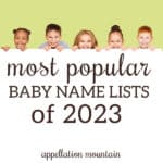 most popular baby names lists