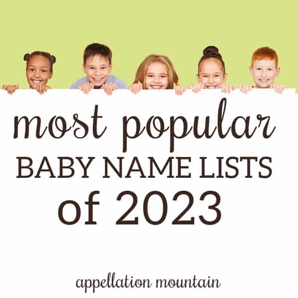 most popular baby names lists