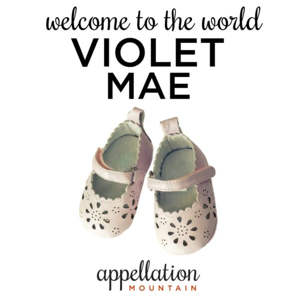 welcome Violet Mae
