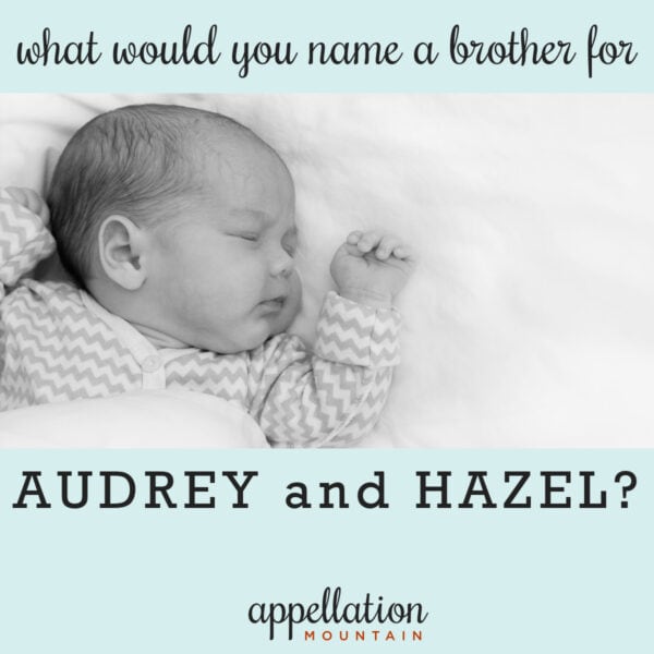 Name Help: A Brother for Audrey and Hazel