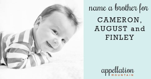 Modern and Strong Brother Names for Cameron, August, and Finley ...