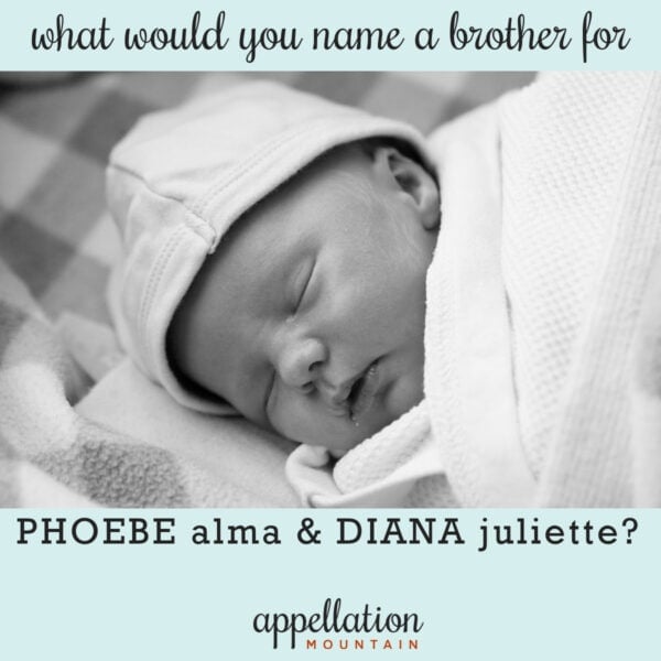 sleeping baby boy on checkered blanket with hat and blanket; brother for Phoebe and Diana