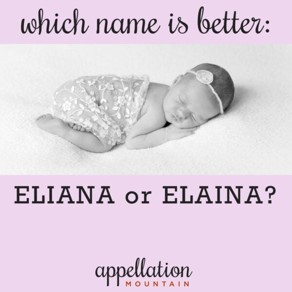 sleeping baby girl wearing headband wrapped in lace blanket; Eliana or Elaina?
