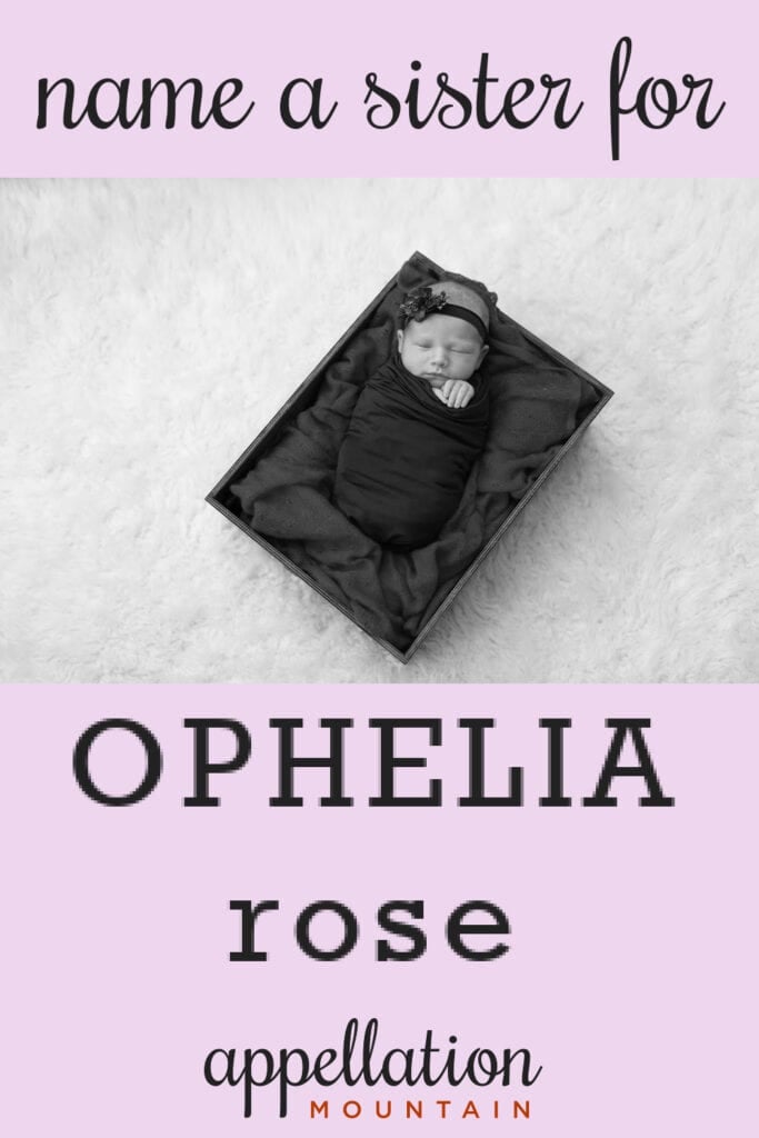 baby girl wearing headband sleeping in small bend under dark blanket; sister for Ophelia